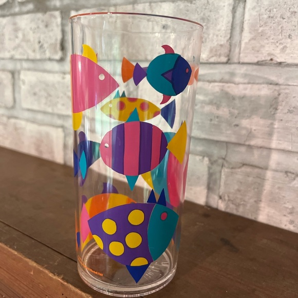 Vintage 90’s 1991‎ Dayton Hudson Tropical Fish 6” Tumbler Acrylic Cup - Picture 3 of 5